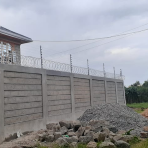 Top Wall Electric Fence & Razor Wire Package for 40x80 plots secure your perimeter with full installation at KSh 102,000, 12-month warranty
